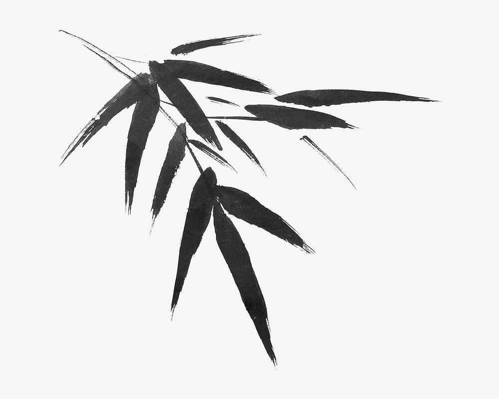 Bamboo tree, vintage botanical illustration by Sesshū Tōyō psd.  Remixed by rawpixel. 