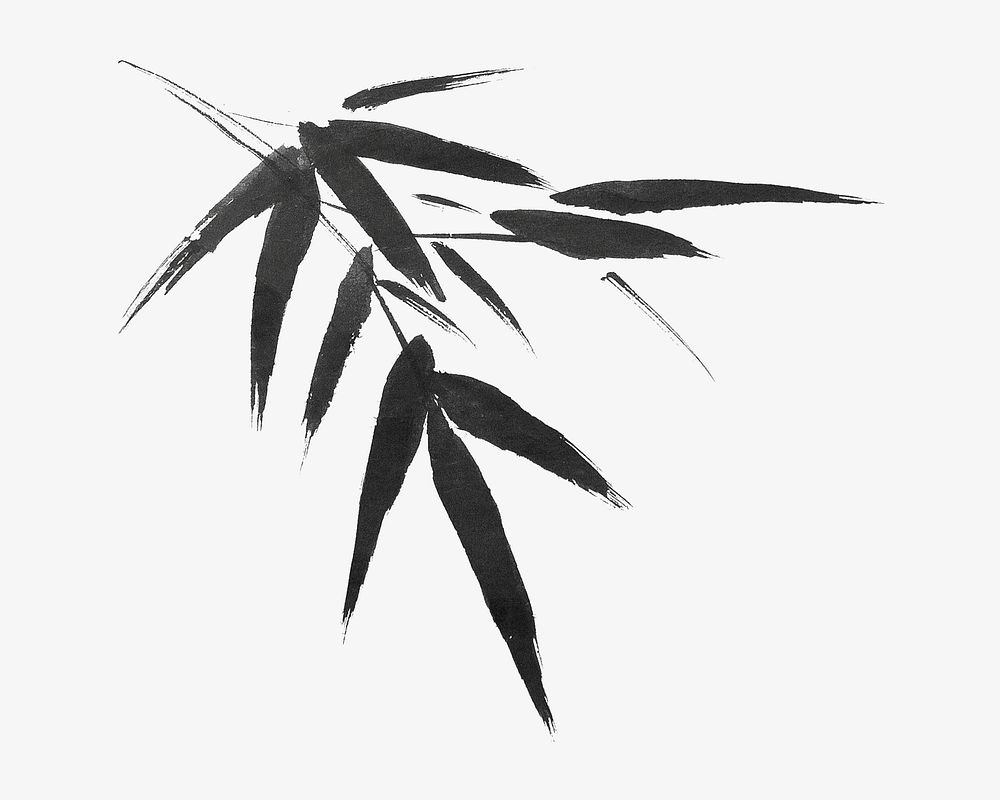 Bamboo tree, vintage botanical illustration by Sesshū Tōyō.  Remixed by rawpixel. 