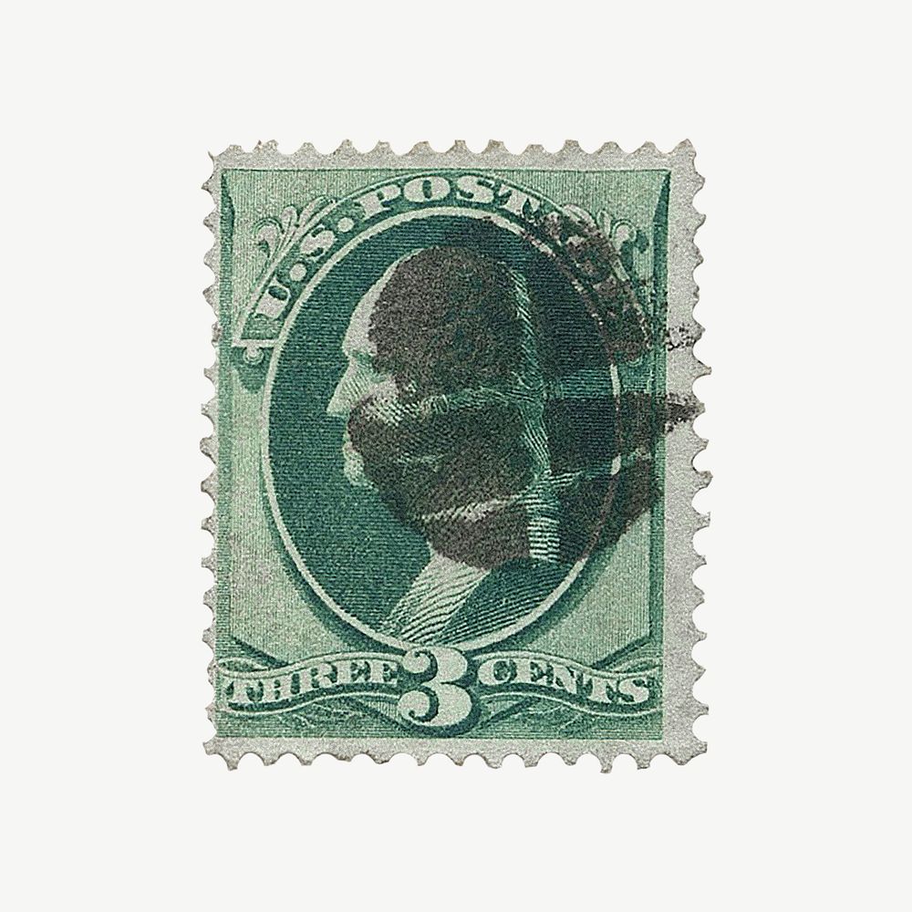 Vintage postal stamp psd.  Remixed by rawpixel. 