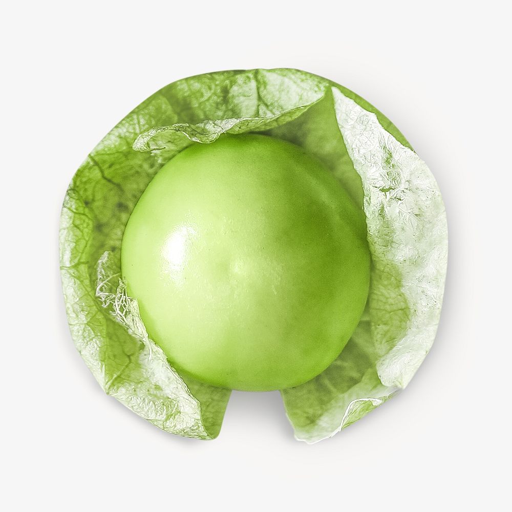 Green tomatillos, Mexican recipe, isolated image
