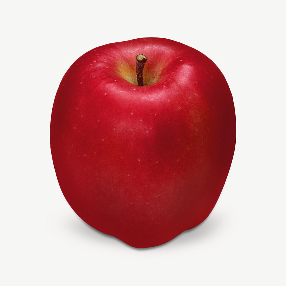 Red apple image graphic psd