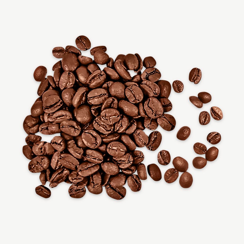 Coffee beans design element psd