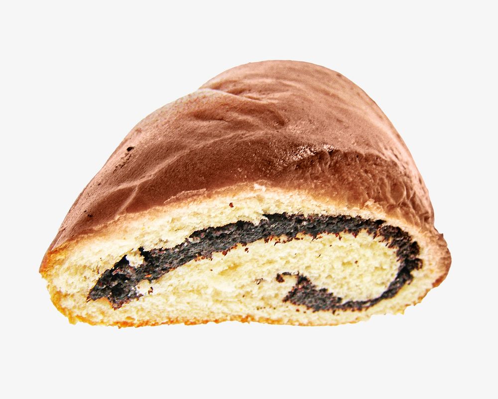 Chocolate bread Isolated image