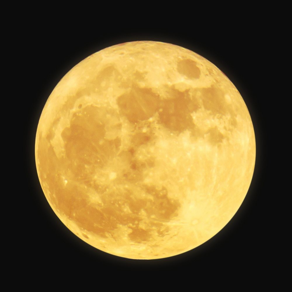 A bright glowing full moon image element 