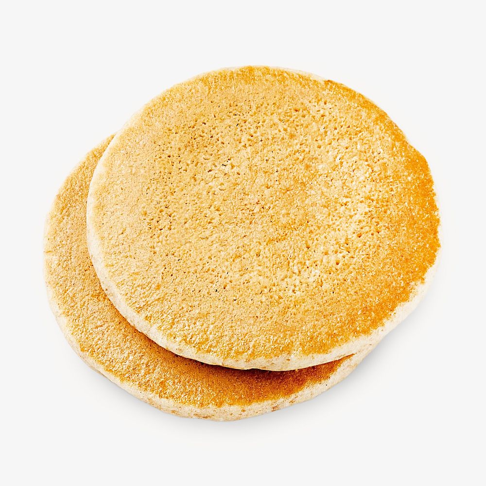 Mini pancakes image on white design
