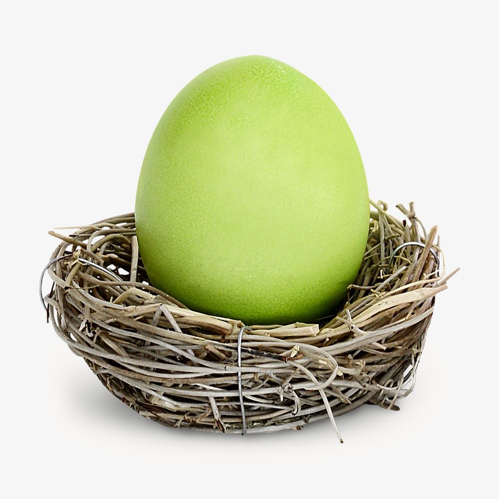 Easter egg image on white design