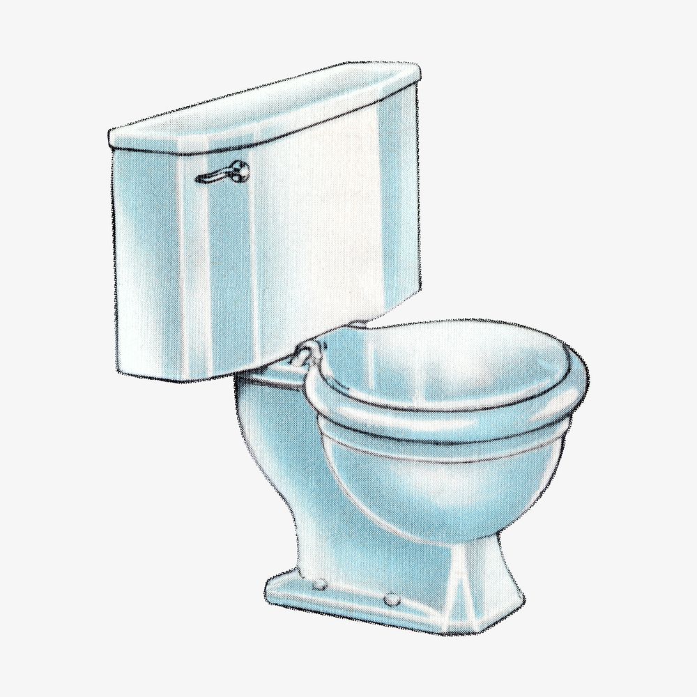 Vintage toilet chromolithograph illustration. Remixed by rawpixel.