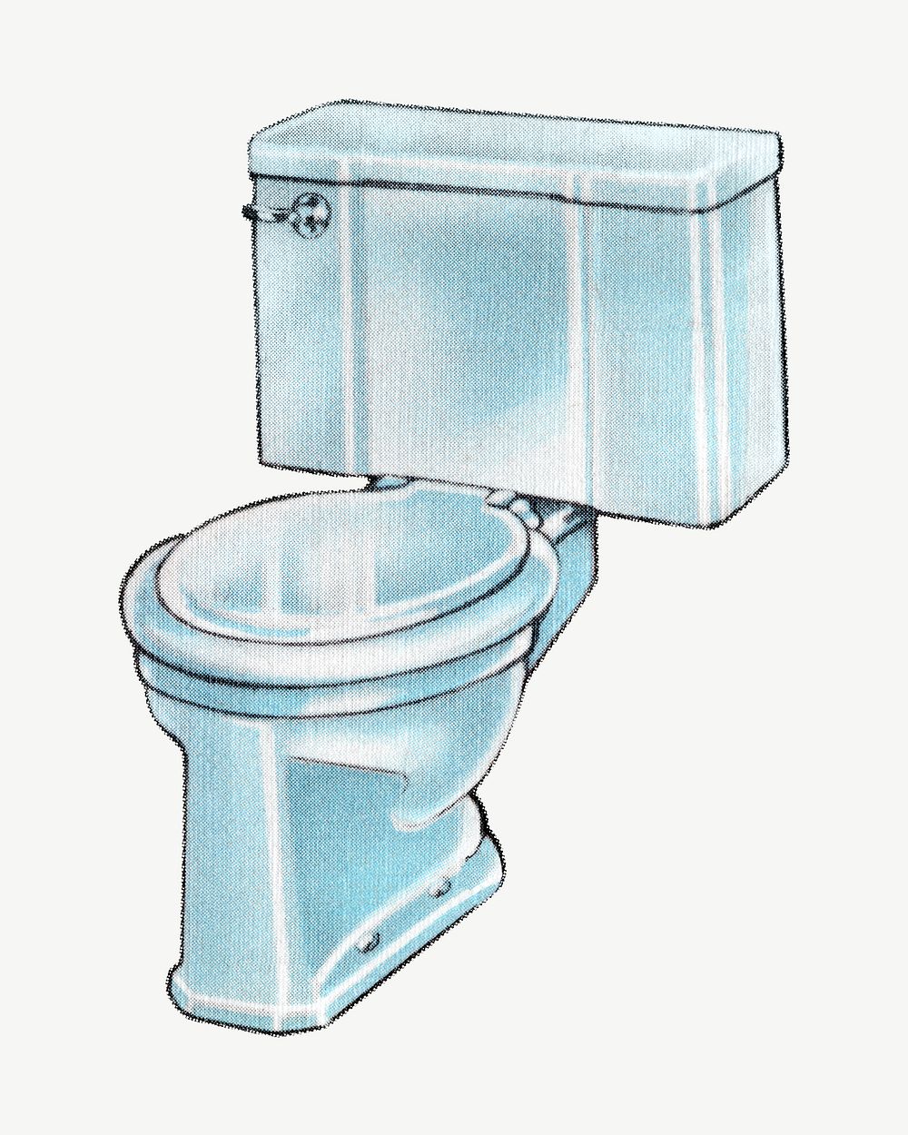 Vintage toilet chromolithograph illustration psd. Remixed by rawpixel.