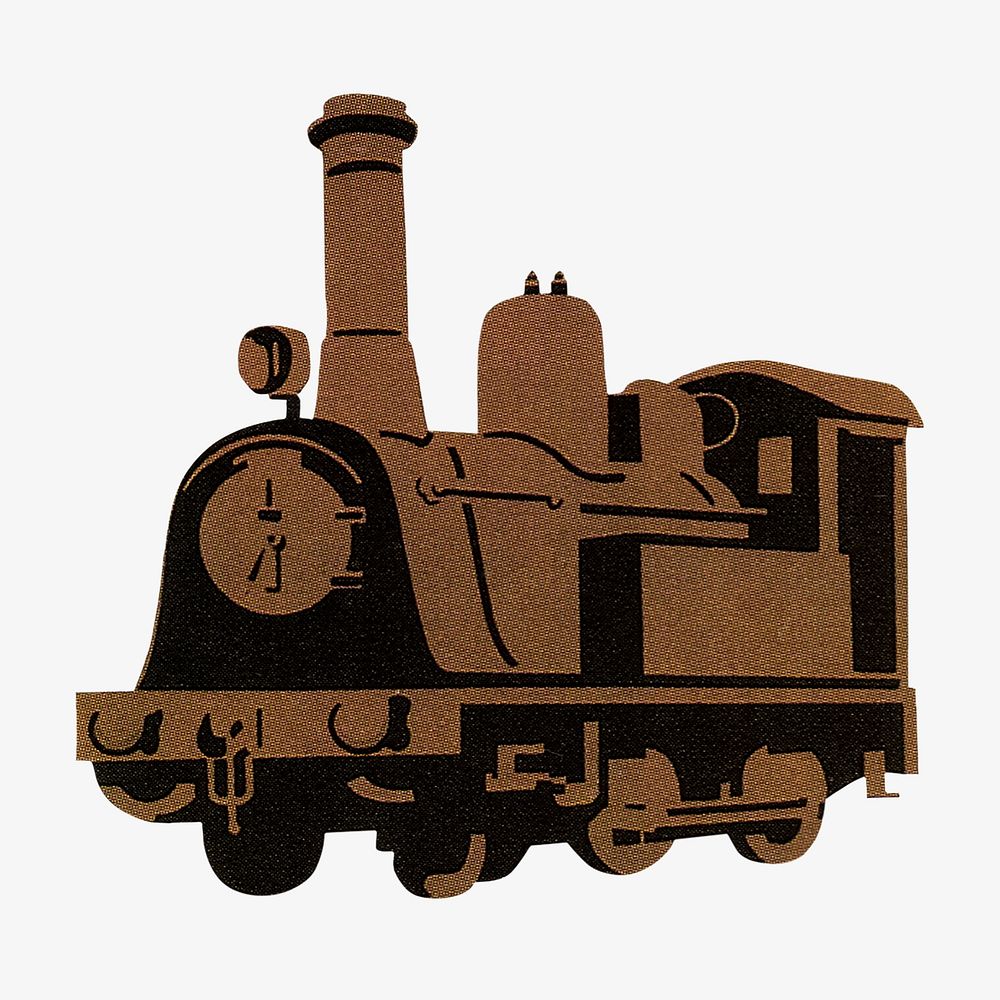 Japanese train, vintage railway illustration. Remixed by rawpixel.