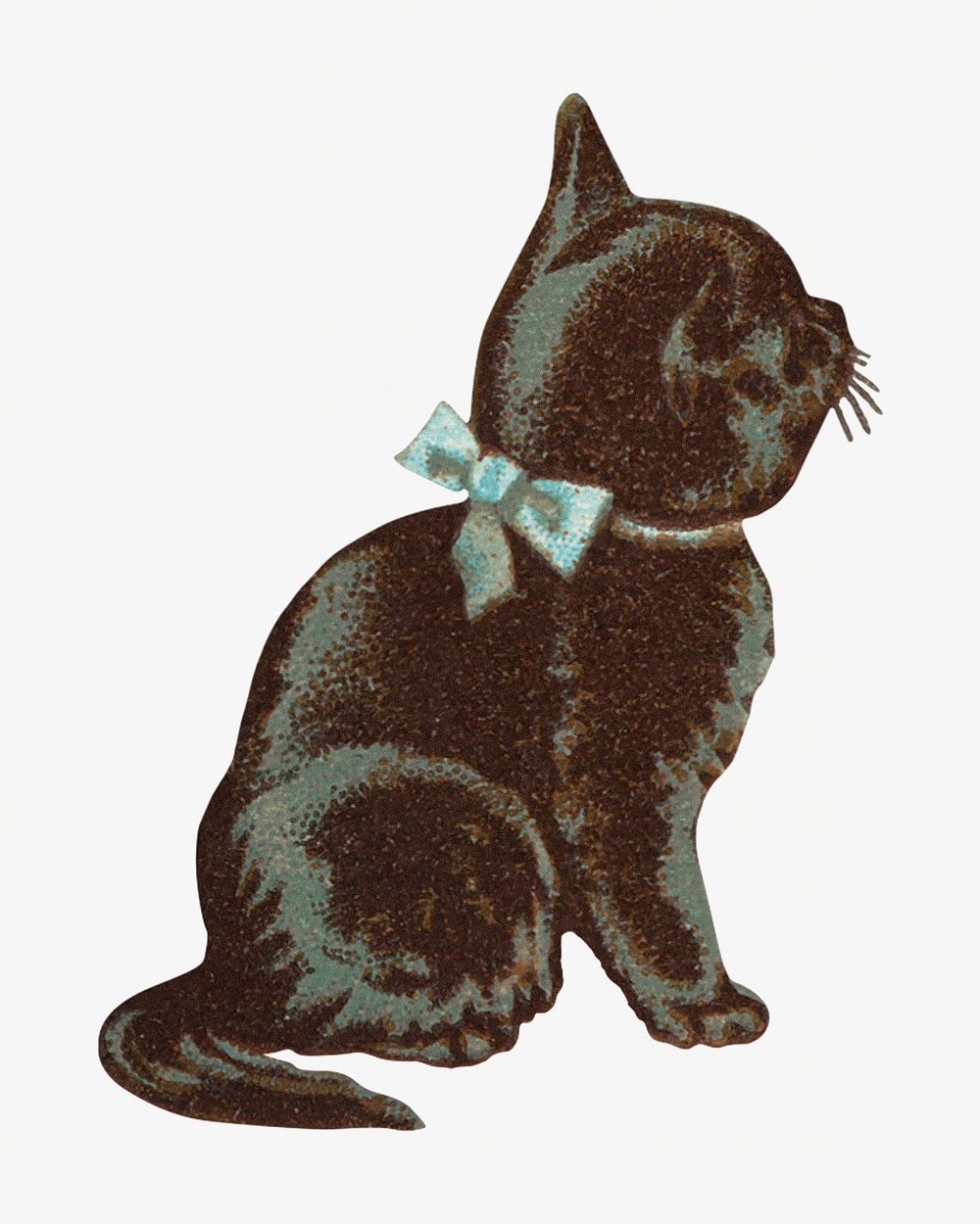 Little kitten, vintage pet animal illustration. Remixed by rawpixel.