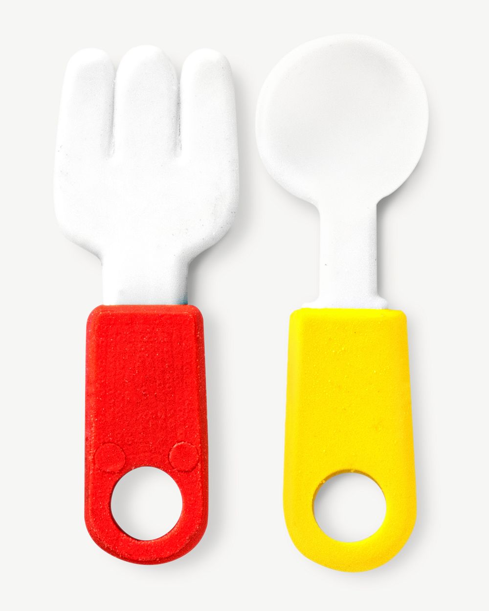 Kitchen and cooking utensil toys collage element psd.