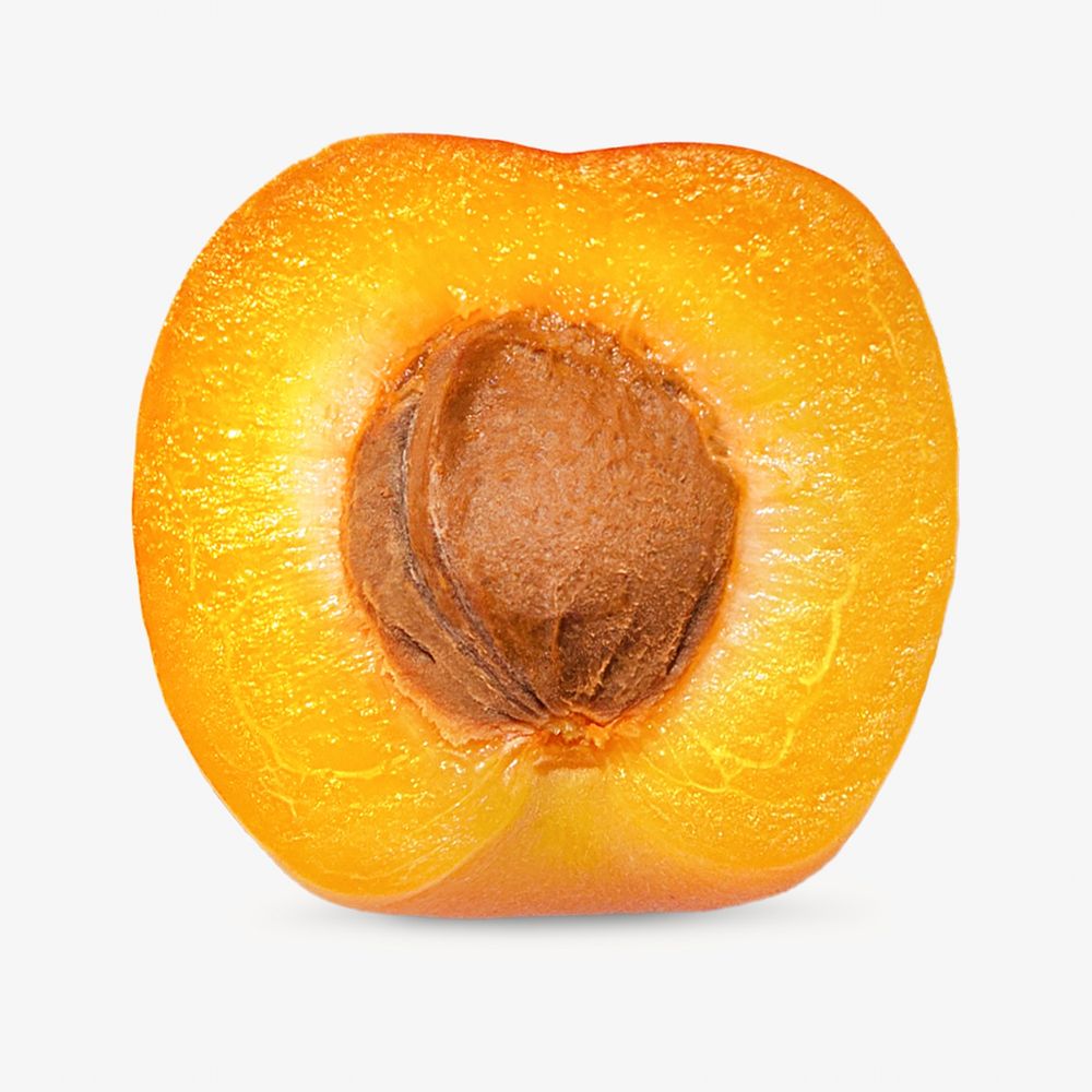 Peach image on white design