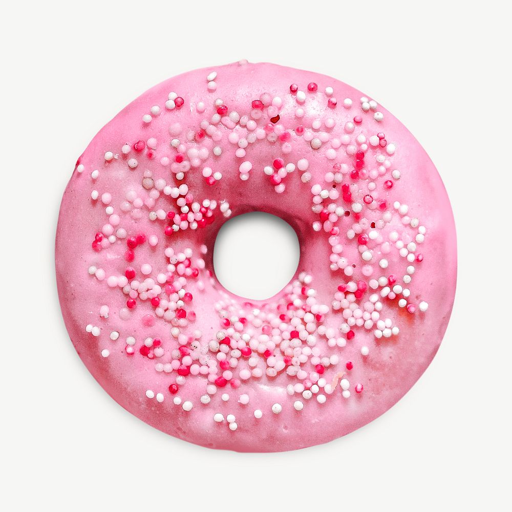 Pink donuts food element psd