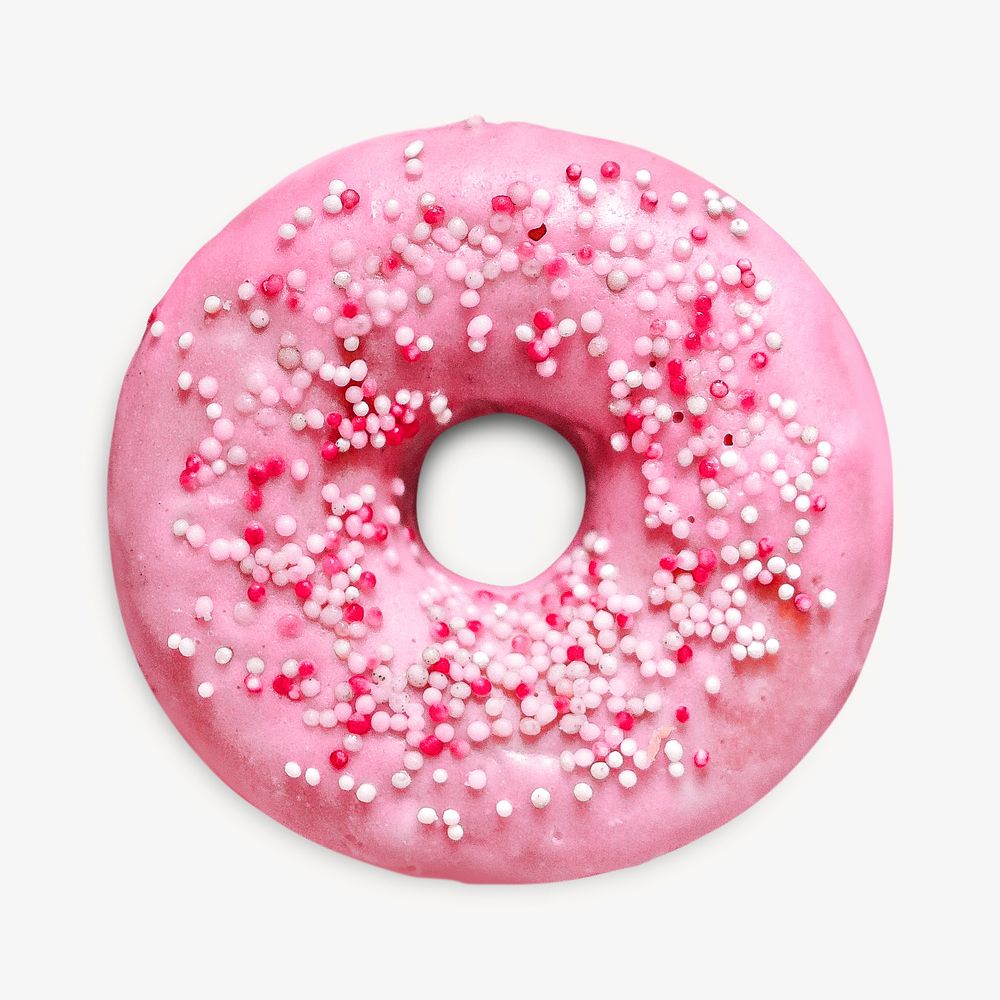Pink donuts, isolated design