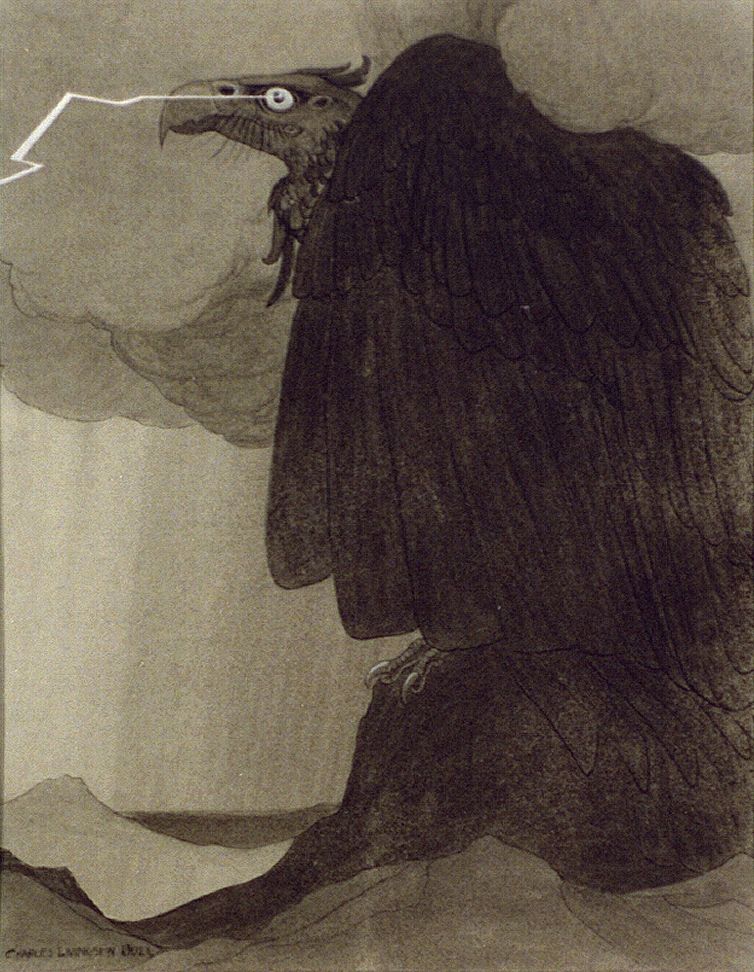 It was the Thunder Bird (1918) by Charles Livingston Bull