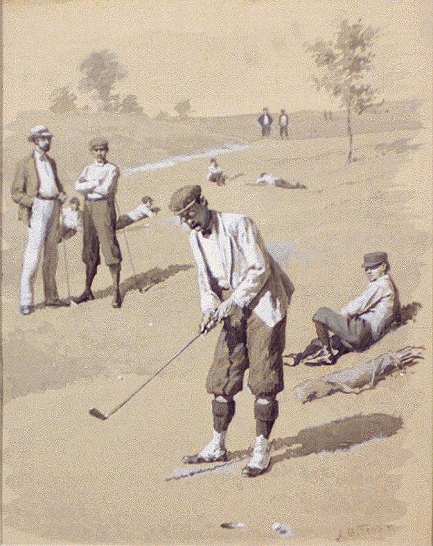 Playing as if he owned the green (1895) by A B Frost and A B  Arthur Burdett Frost