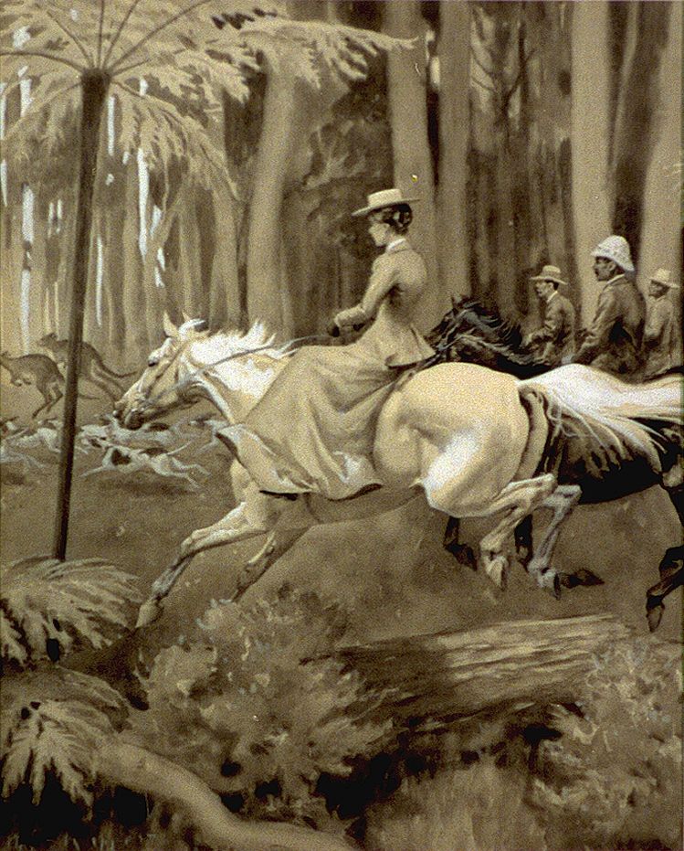 Kangaroo-hunt (1896) by Max Francis Klepper