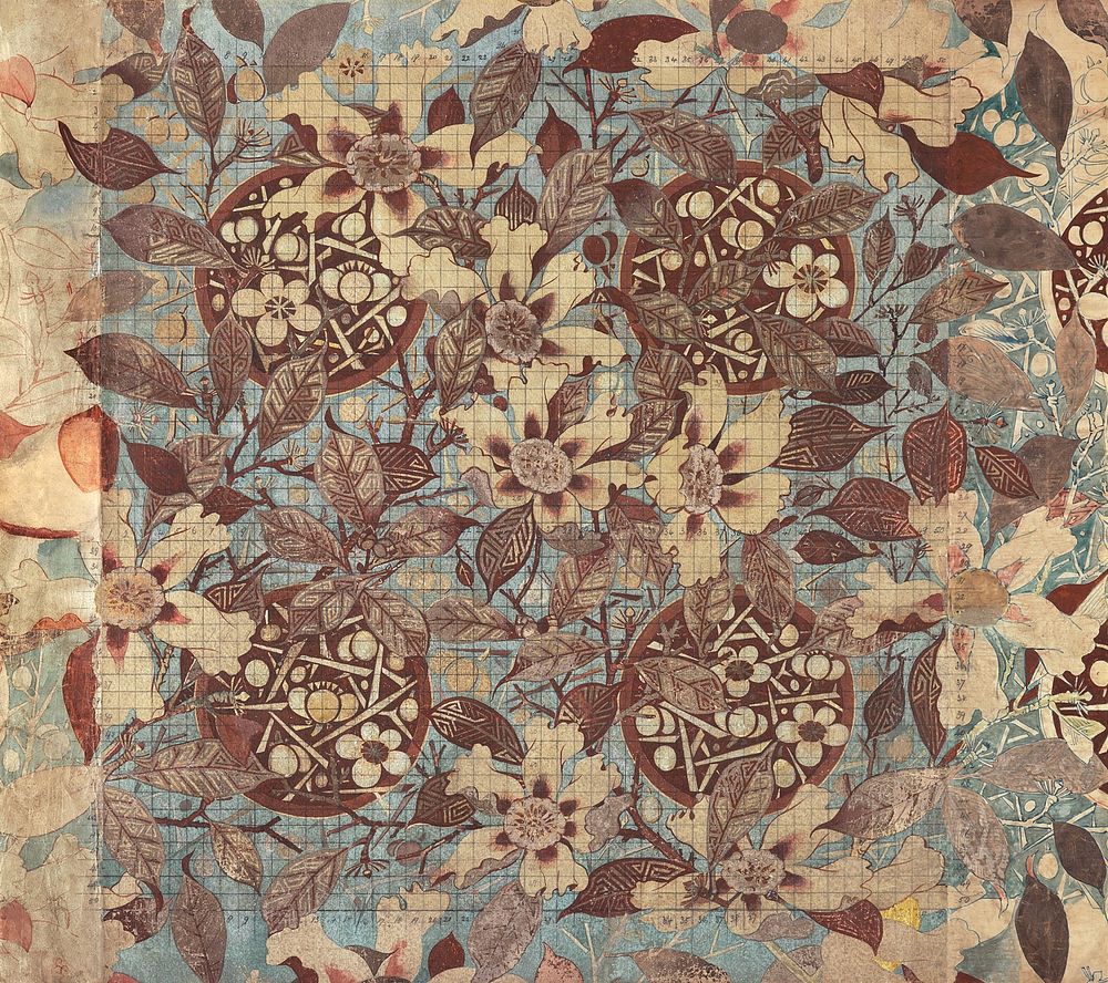 Textile Design: Japonisme. Original public domain image from Smithsonian. Digitally enhanced by rawpixel.