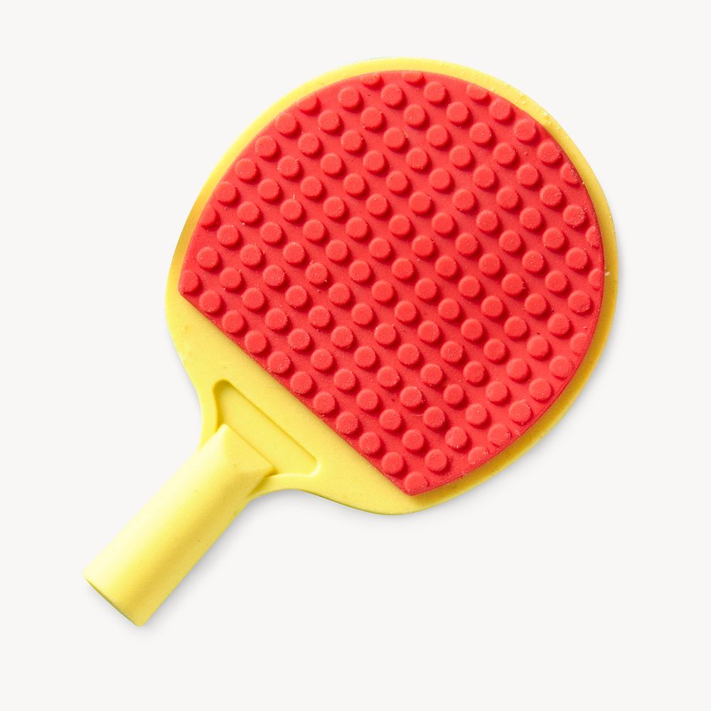 Table tennis racket  indoor sport isolated image