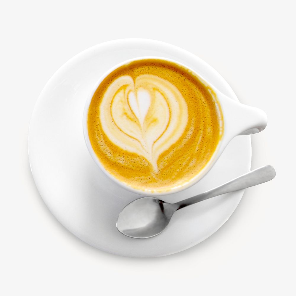 Cappuccino coffee cup isolated image