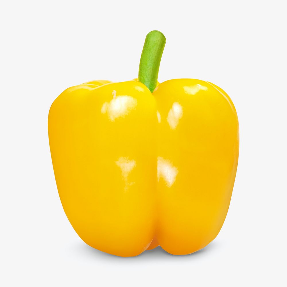 Yellow bell pepper . isolated object