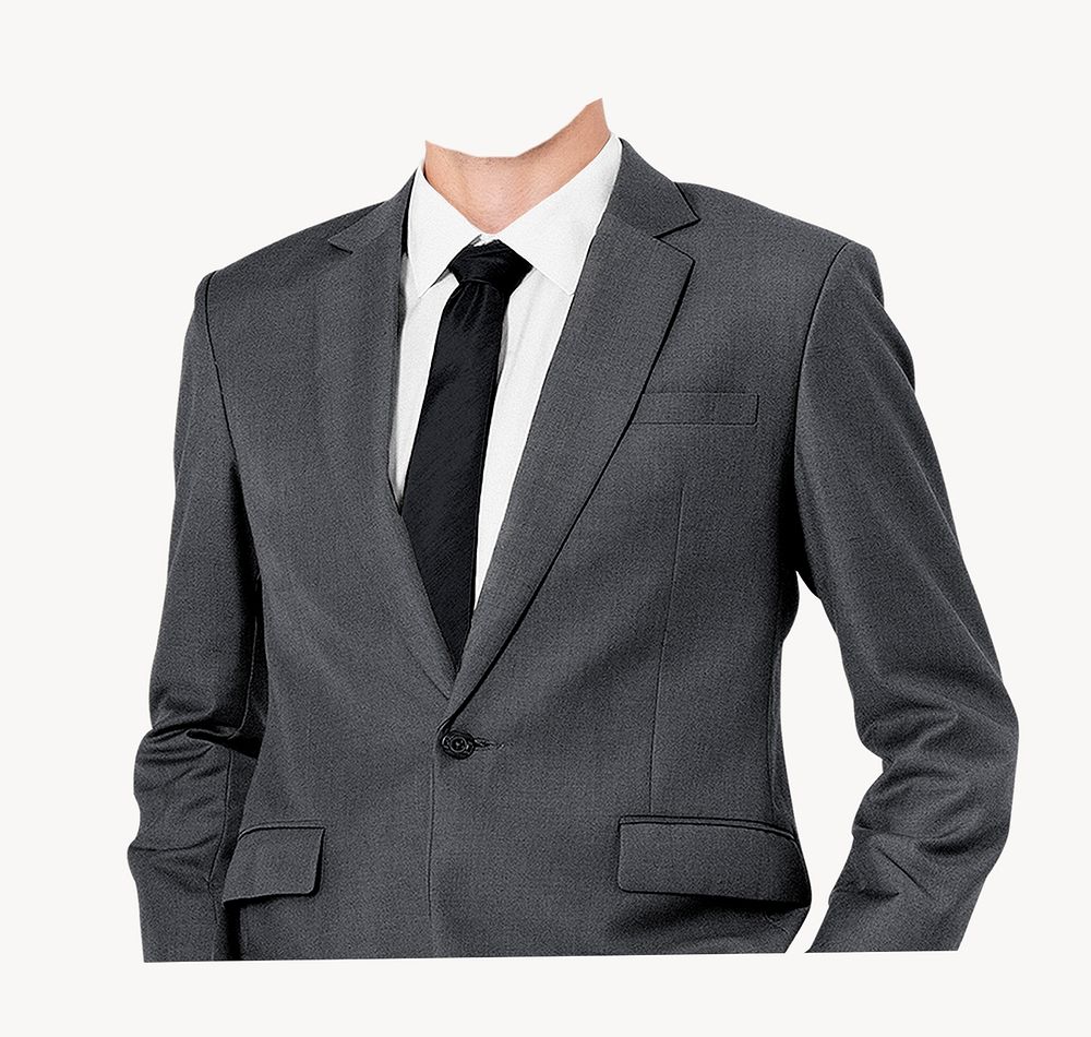 Business man black suit cutout | Free Photo - rawpixel