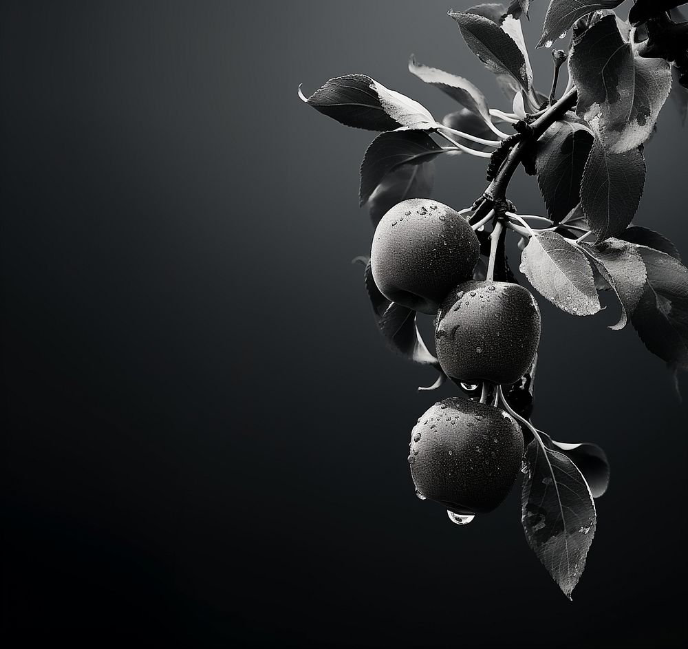 An apple tree plant black Free Photo rawpixel