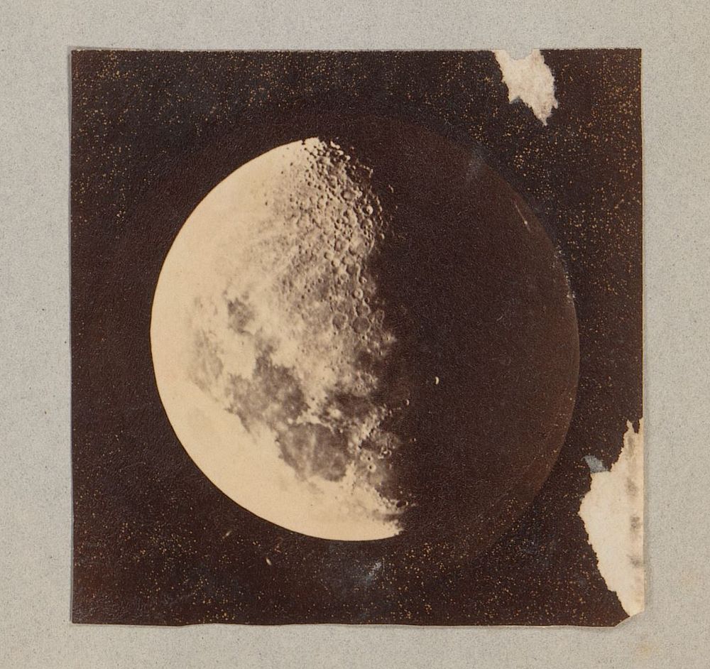Fotoreproductie van foto door Warren de la Rue van vlekken op de maan (1887 - 1888) by Marinus Pieter Filbri and Warren de…
