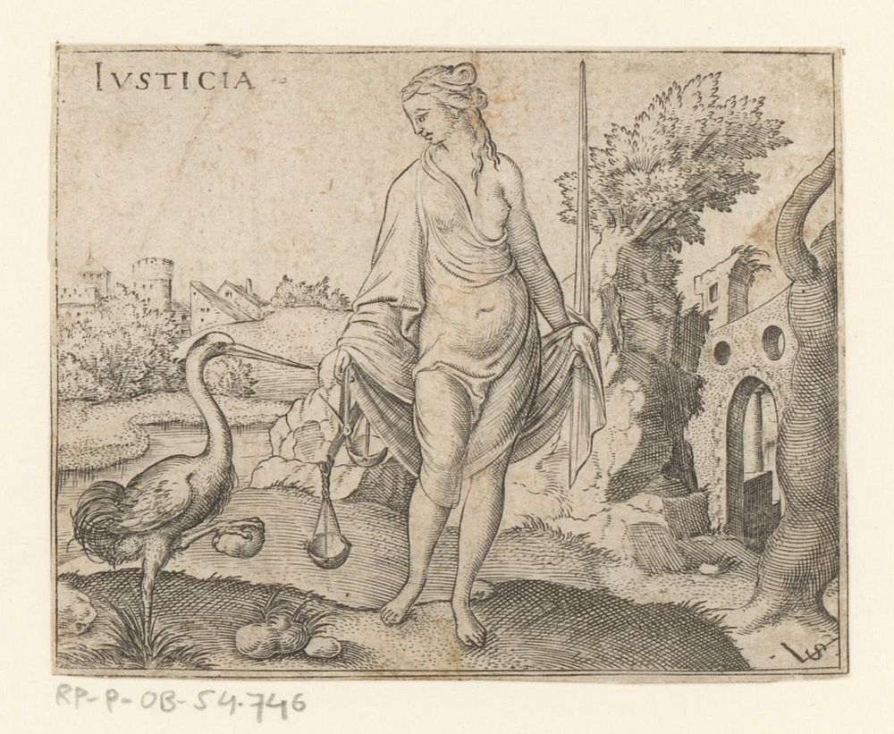 Gerechtigheid (Justitia) (1524 - 1562) by Virgilius Solis