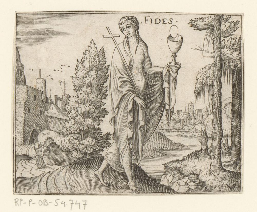 Geloof (Fides) (1524 - 1562) by Virgilius Solis