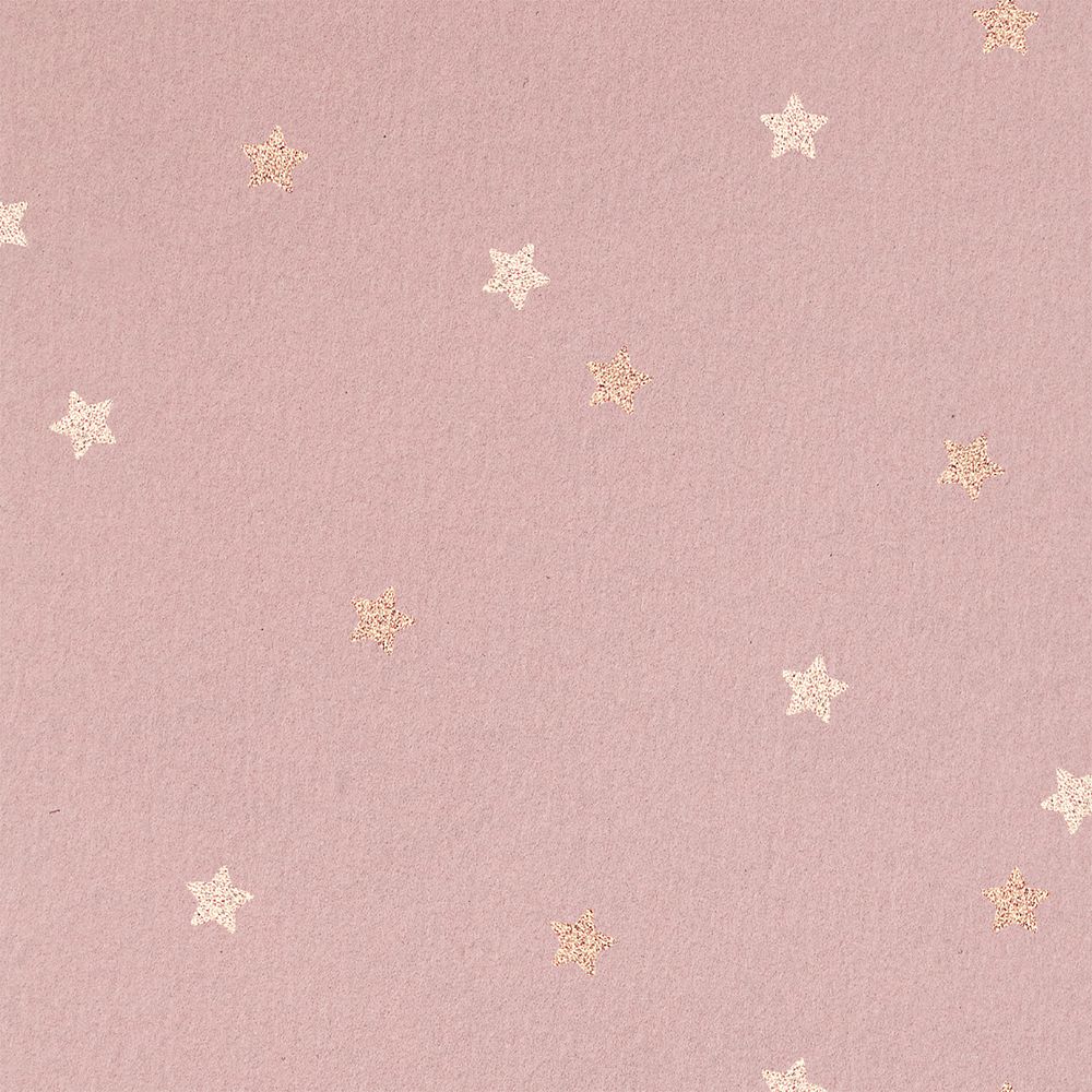 Pink background, gold star design