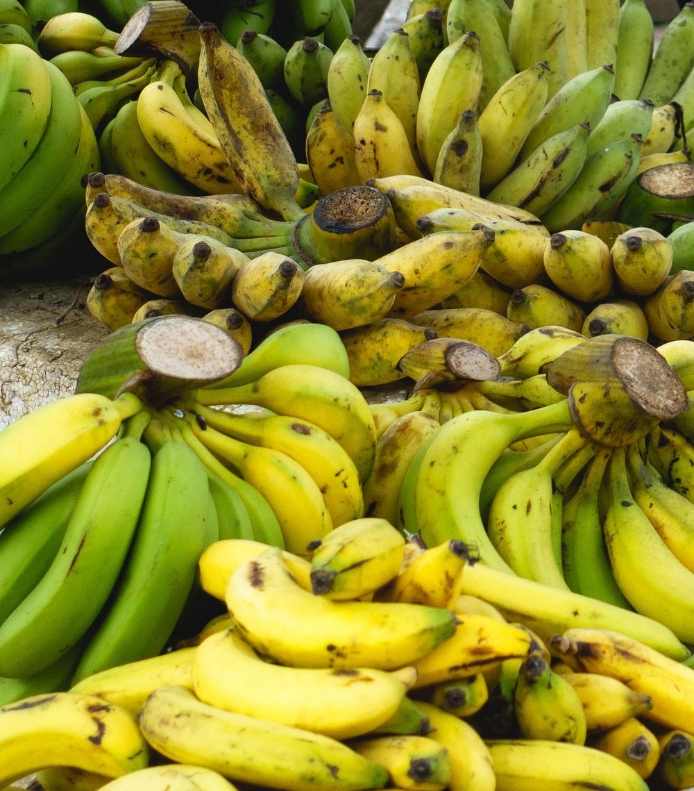 Pile of bananas for sale