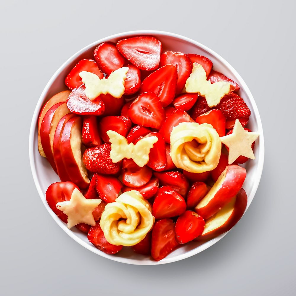 Red fruit bowl, food photography, | Free Photo - rawpixel