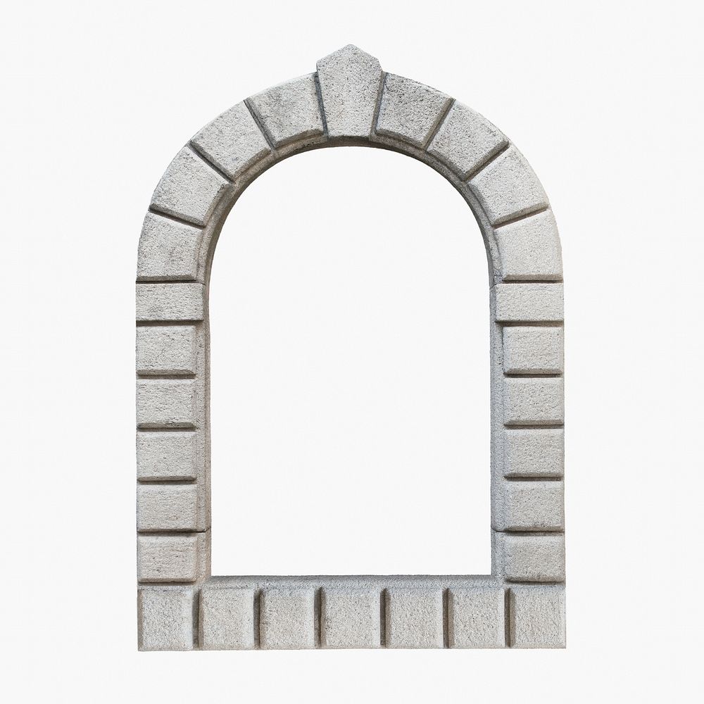 Arched window frame clipart, barrel vault architecture