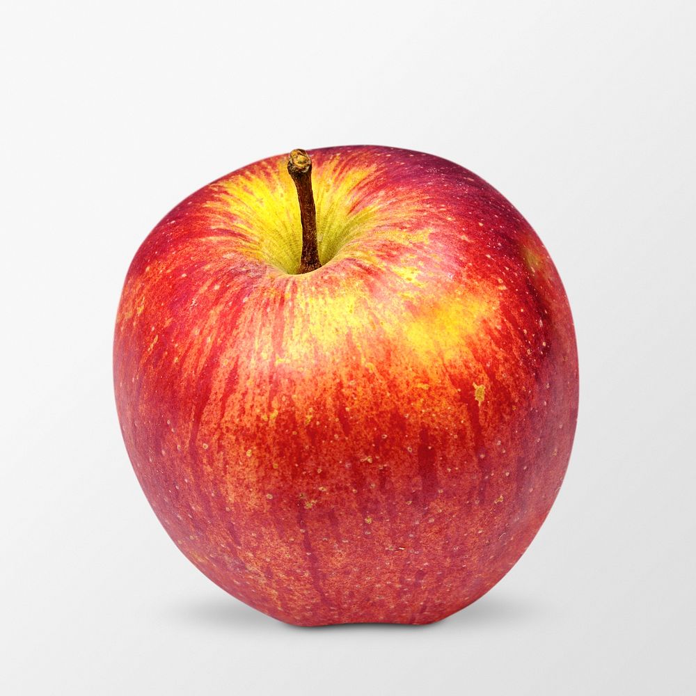 Gala apple clipart, fresh fruit psd