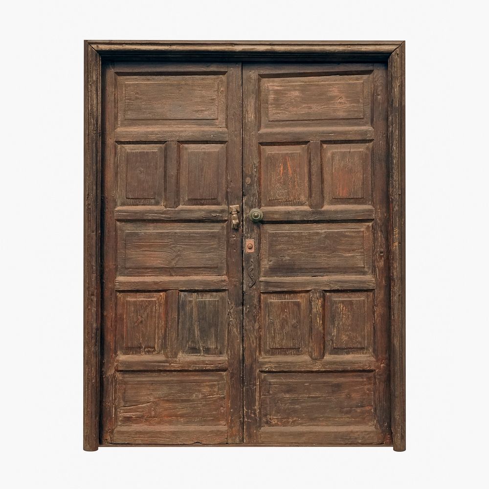 Old rustic door clipart, wooden interior design