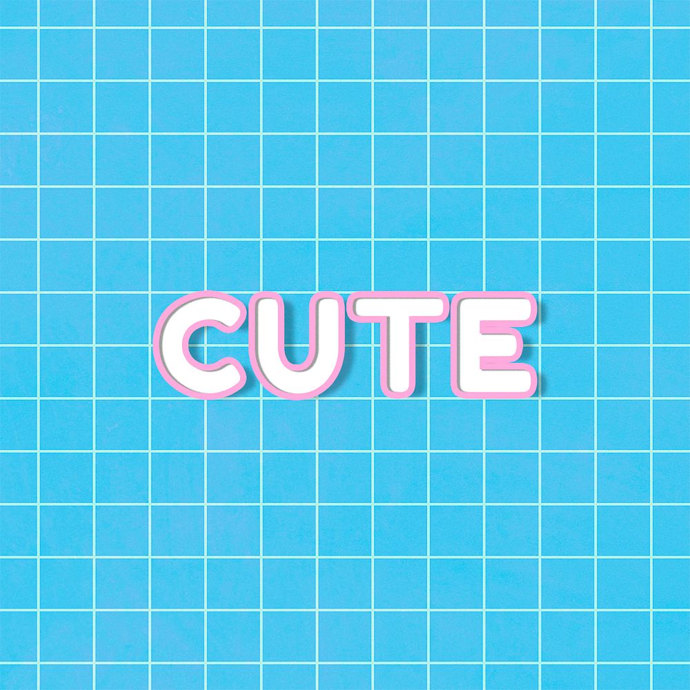 Neon cute psd bold miami font grid background