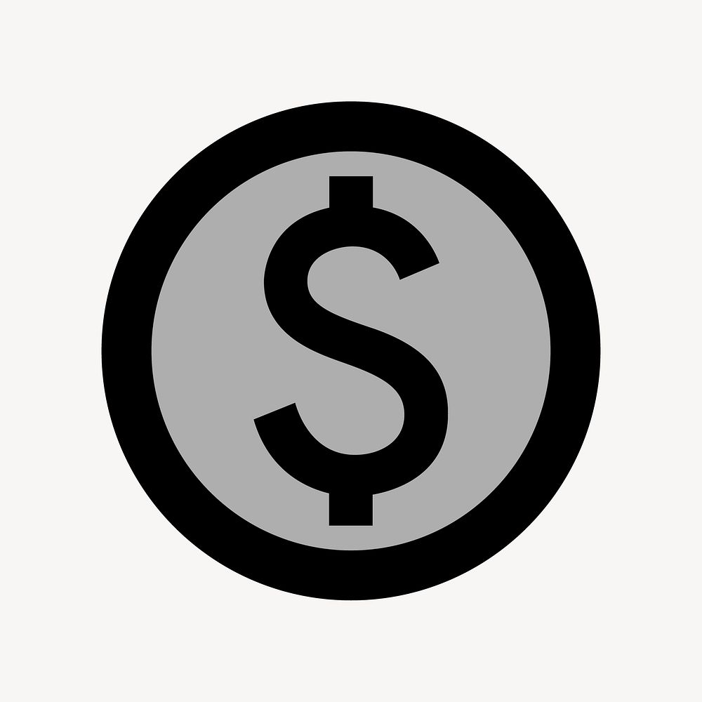 Paid icon, finance symbol, two tone style vector