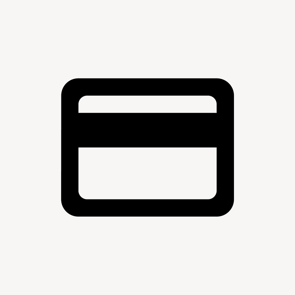 Payment icon, credit card symbol, round style vector