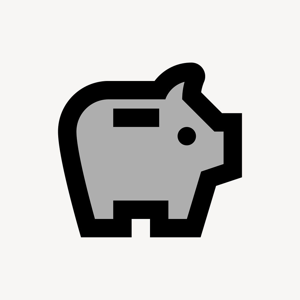 Savings icon, finance concept, two tone style vector