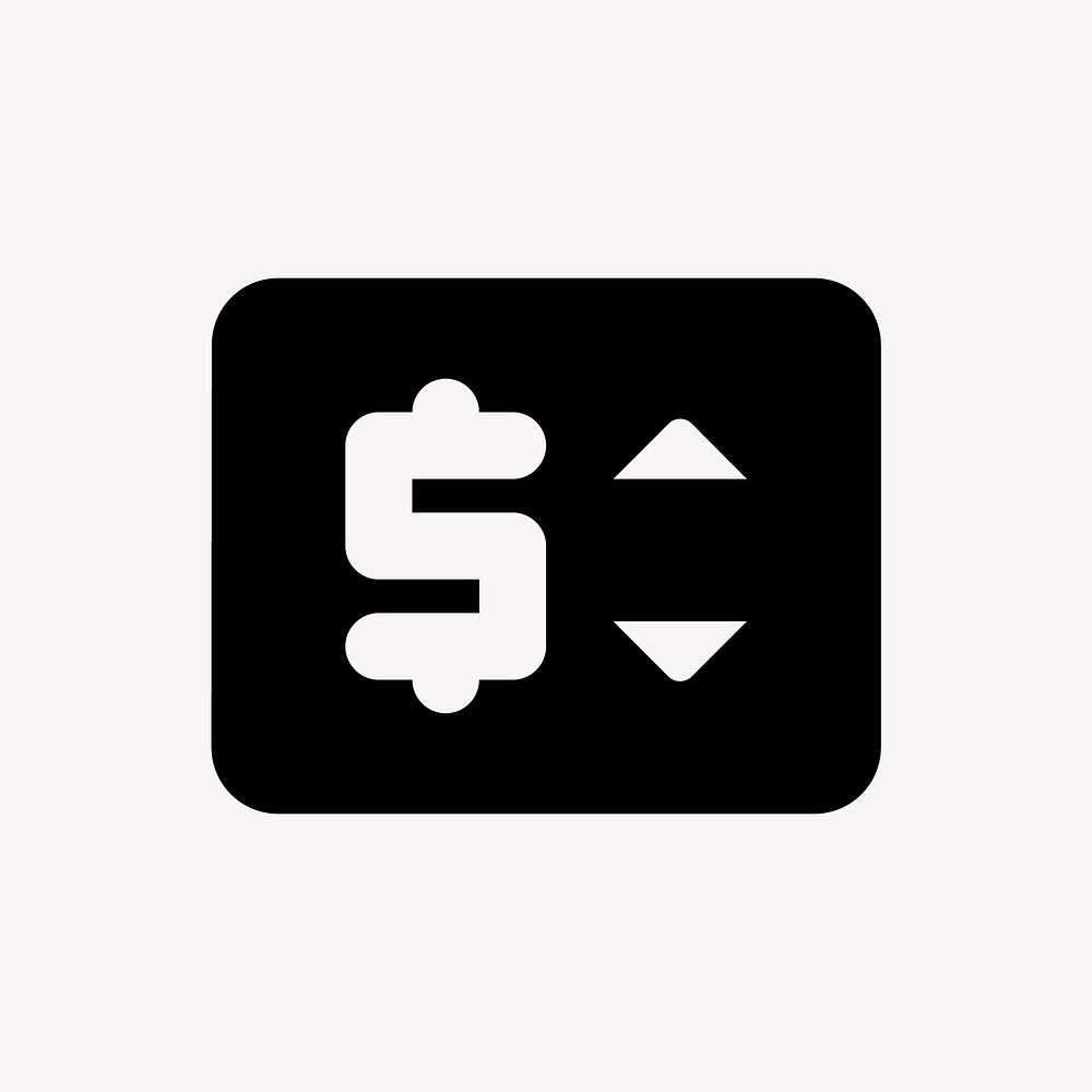 Price Change icon for web, business symbol, round style vector