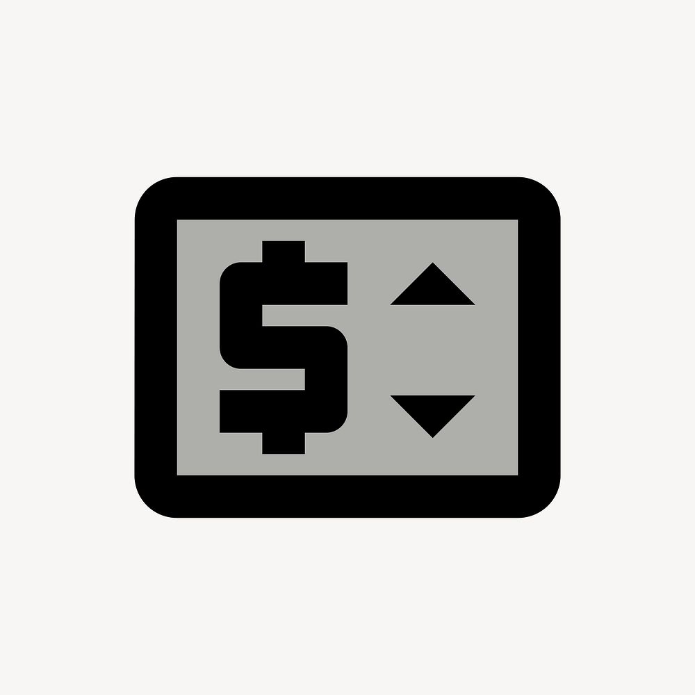 Price Change icon for web, business symbol, two tone style psd