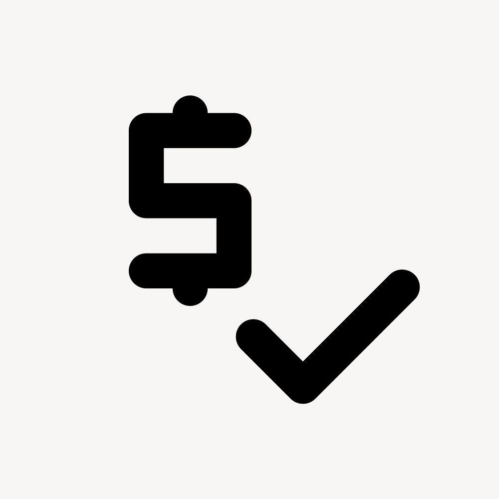 Price Check icon, financial symbol, round style psd