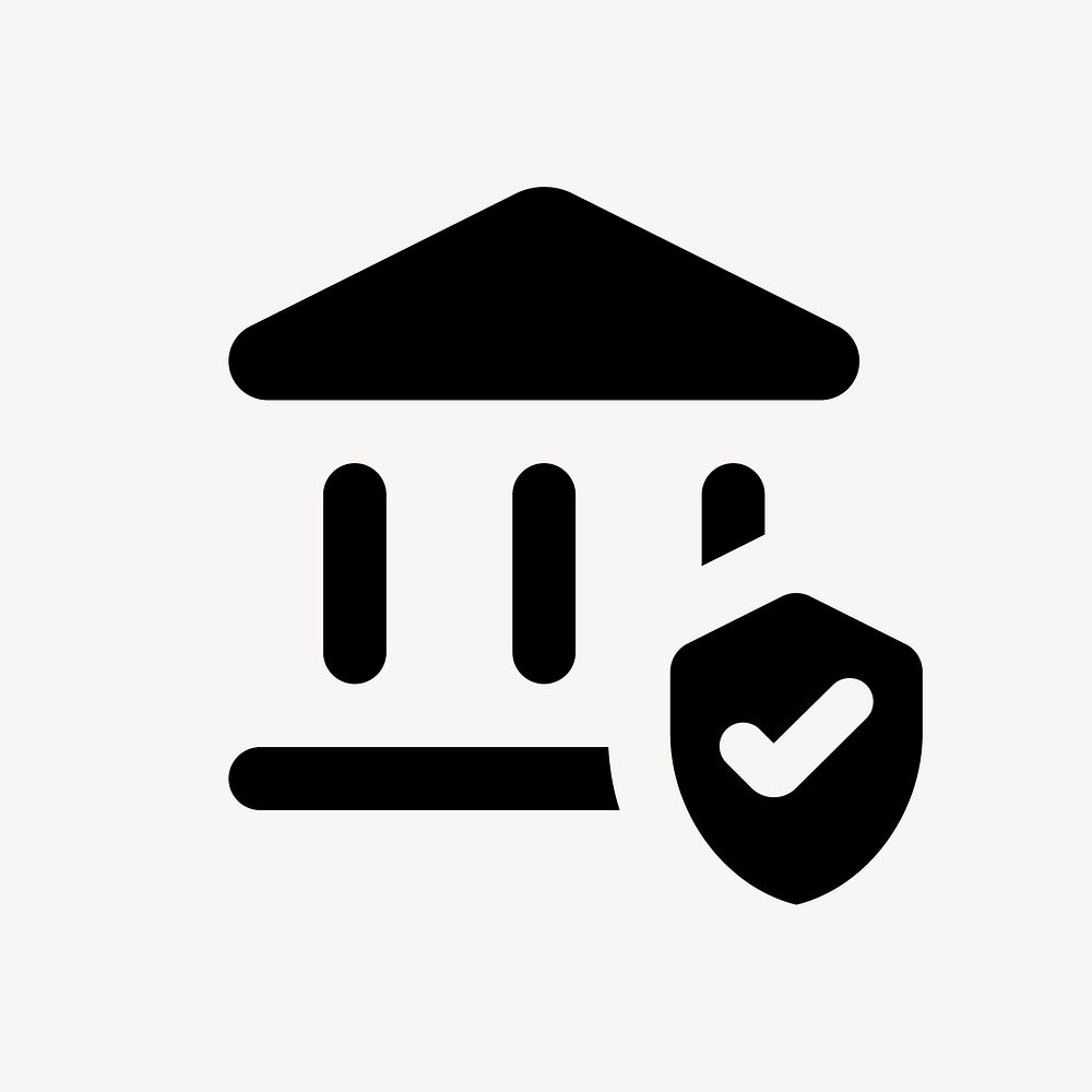 Assured Workload icon, financial symbol, round style psd