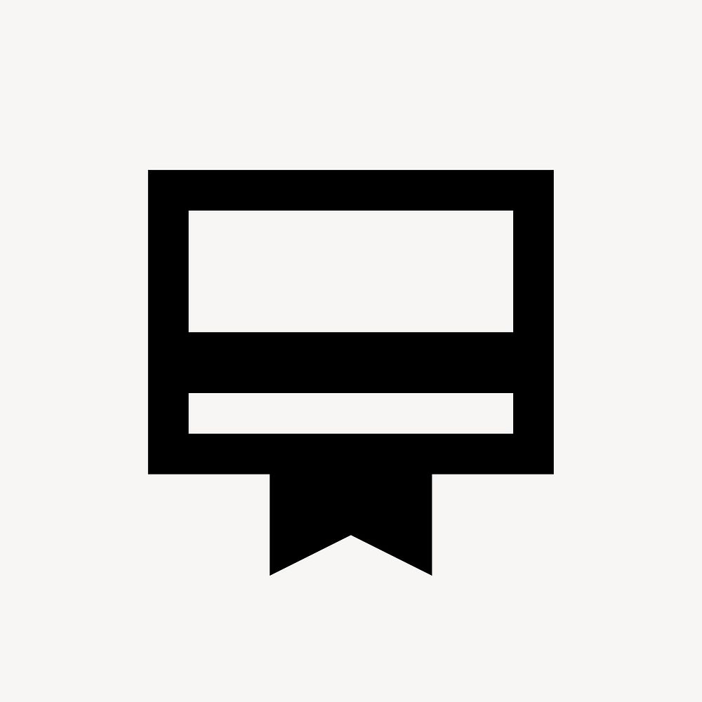 Card Membership icon, financial UI design for web, sharp style psd