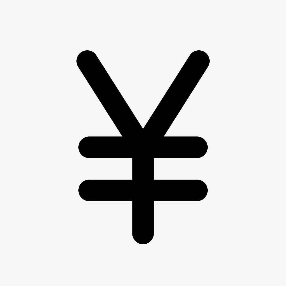 Currency yen icon, Japanese money symbol, round style vector