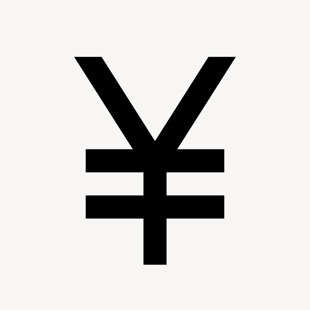 Japanese yen icon, currency money symbol, two tone style vector