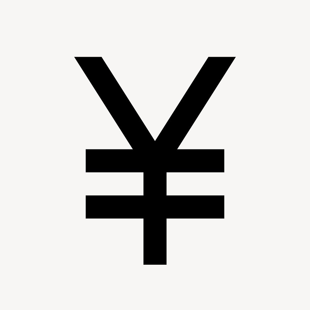 Japanese yen icon, currency money symbol, two tone style psd