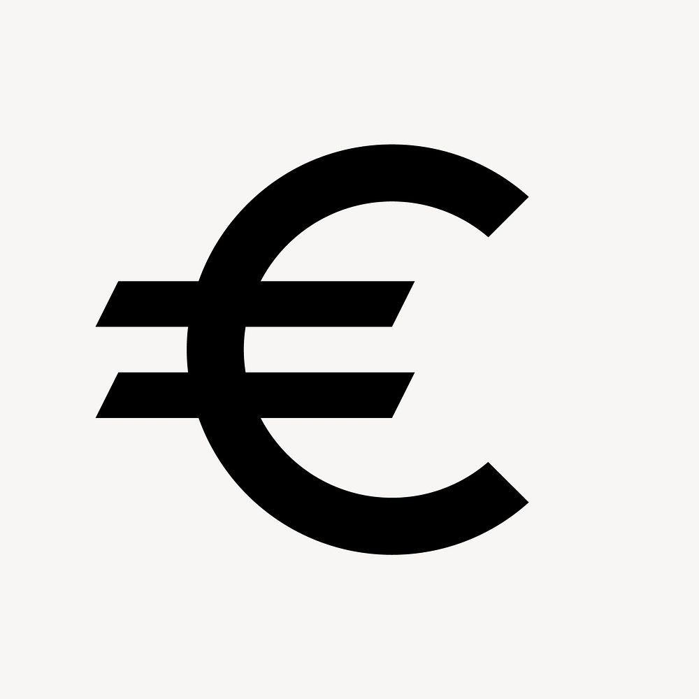 Euro icon, eurozone currency money symbol, outlined style vector