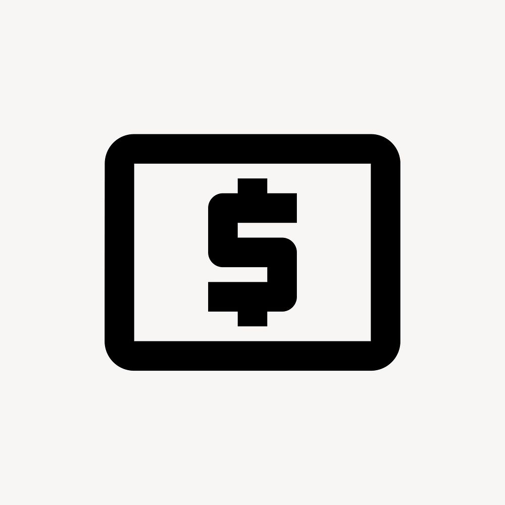 Local ATM icon, business symbol, outlined style psd